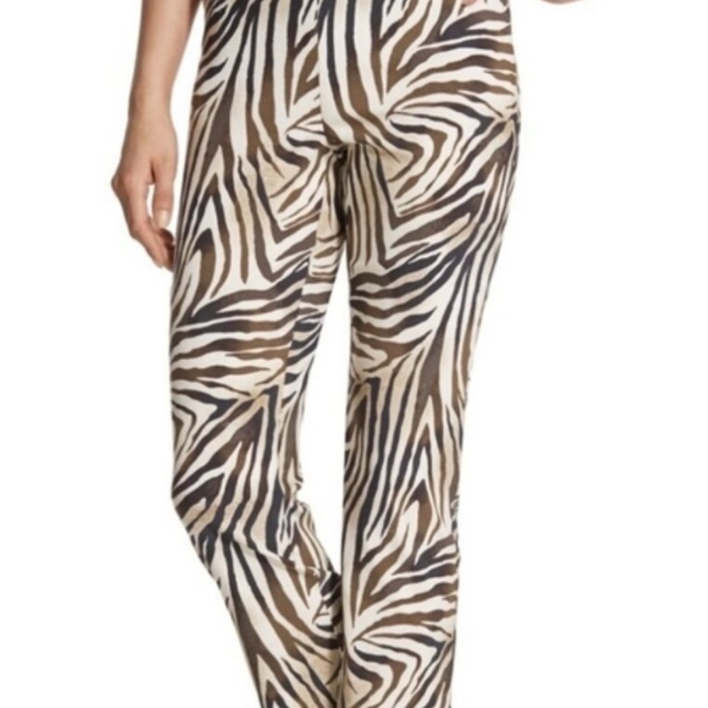 Chico's Black and Brown Straight Leg Pants